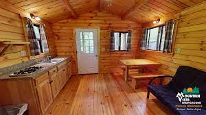 Not just for ski seasons; Cabin Camping Mountain Vista Cabin Camping In The Pocono Mountains
