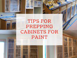 You'll have to remove the doors from the cabinets, for starters. Tips For Prepping Cabinets For Paint Dengarden
