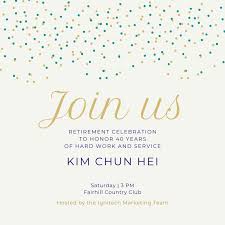 Maybe you would like to learn more about one of these? Customize 24 Retirement Party Invitations Templates Online Canva