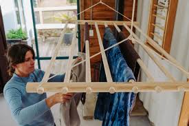 Nouveau winged stainless steel clothes airer 24 rail. Pulley Laundry Rack Crafty Gatherer