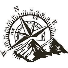 Black And White Compass Clipart Png 1pcs 3d High Quality Car Sticker Durable Compass Rose Navigate Mountain 4x4 Offroad Vinyl Sticker Decal Car Decal Bla Car Stickers Car Decals Motorcycle Decals