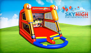 All games are age appropriate and can be made to be challenging depending on the crowd. Usa Batter Up Rentals Sky High Party Rentals