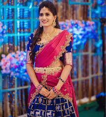 10 Offbeat Half Saree Colour Combos We Re All Drooling Over You can dress it up with black or neutral accessories and cardigan or blazer. 10 offbeat half saree colour combos we
