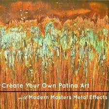 Create Drippy Abstract Canvas Art Using Our Metal Effects Kits Modern Art Diy Abstract Canvas Art Patina Art