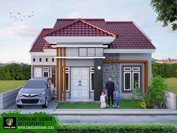 Ruang makan dan ruang keluarga didesain menyatu dalam satu ruangan. Rumah Minimalis 1 Lantai 2020 Shreenad Home