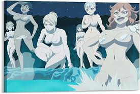 Black Clover Anime Shower Girl Hot Spring Noelle Silva And Mimosa  Vermillion Mereoleona Charlotte RoseleiSol Marron Canvas Art Poster and  Wall Art Picture Print Modern Family bedroom Decor Posters 16 :  Amazon.com.au: