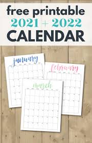 Free, easy to print pdf version of 2021 calendar in various formats. Simple And Pretty Free Printable 2021 And 2022 Calendars Lovely Etc