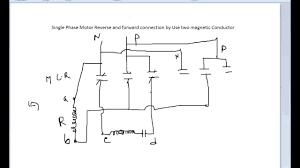 It shows the components of the circuit as simplified shapes, and the gift and signal friends between the devices. Single Phase Motor Reverse And Forward Connection Youtube