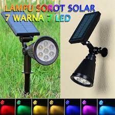 Nah, untuk harga lampu taman bervariasi. Jual Lampu Sorot Outdoor Spotlight Taman Tenaga Surya 7 Warna Lampu Led Sorot Anti Air Di Lapak Toko Air Murah Bukalapak