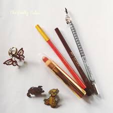 Just Miss Review Lipstick Pencil Eyebrow Pencil Waterproof Longlasting Eyeliner Pencil Lipstick Pencil Eyebrow Pencil Lipstick