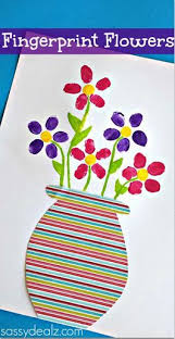 Fingerprint Flower Pot Craft For Kids To Make Crafty Morning Flower Pot Crafts Kids Fingerprint Crafts Mothers Day Crafts