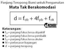 Dioptri) f = jarak fokus lensa (satuanya : Rumus Panjang Teropong Bumi Dan Perbesarannya Idschool