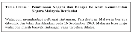 Spm sejarah kertas 3 all. Tema Umum Sejarah Kertas 3 Spm 2013 Spm 2020 Bumi Gemilang