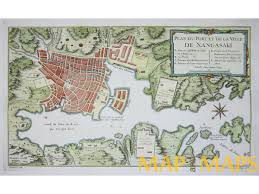 Dejima and nagasaki bay, circa 1820. Old Map Bay Of Nagasaki Japan Dejima Island Voc Plan De Nangasaki Bellin 1764 Mapandmaps Com