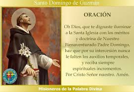 Misioneros De La Palabra Divina Santoral Santo Domingo De Guzman Santoral Santo Domingo Domingo