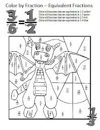 Color By Fractions Fun Fractions Fractions Worksheets Fractions