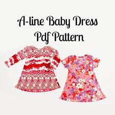 Baby Dress Pdf Sewing Pattern Made With Soft Knit Fabric Instant Download In 2021 Baby Dress Pattern Baby Pants Pattern Diy Baby Clothes