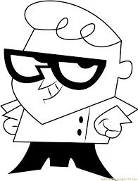 Dexter Smiling Coloring Page for Kids - Free Dexter's Laboratory Printable Coloring  Pages Online for Kids - ColoringPages101.com | Coloring Pages for Kids