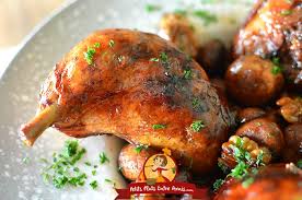 Poulet au citron , poulet au citron , poulet caramélisé à la bière. Cuisse De Poulet Farcie Aux Champignons Et Noix Petits Plats Entre Amis