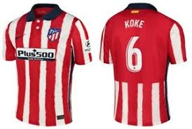Alle infos zu spielern, trainer luis enrique. Trikot Nike Atletico Madrid 2020 2021 Home Koke 6 I Heim Colchonero Ebay