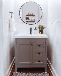 Cozy cape cod blues and nautical accents, chic parisian compositions, and even upscale spa. Our Affordable Half Bath Revamp More By Meach