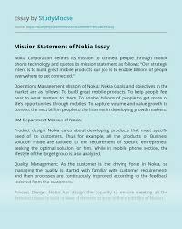 Mission, vision, and values of target. Mission Statement Of Nokia Free Essay Example