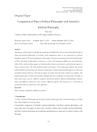 Pdf Comparison Of Platos Political Philosophy With