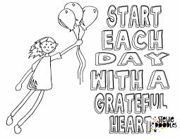 * the pdf file is print compatible to 8.5 x 11 inches paper size. Free Coloring Page Start Each Day With A Grateful Heart Stevie Doodles Free Printable Coloring Pages