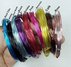 Arame de aluminio colorido com espessura de 1mm. Arame Colorido Espessura 2 Mm No Elo7 Armarinhos Guaruja Ed5df9