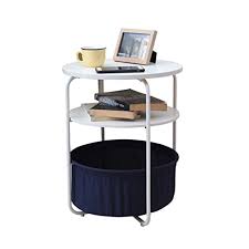 Modern nightstands and side tables. Small Round Table With A Small Sofa Side A Few Side Tables Bedroom Bedside Table Mobile Coffee Table Color Navy Blue Buy Online In Bahamas At Bahamas Desertcart Com Productid 64229710