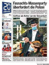 Täglich die zdfheute 19:00 uhr sendung. Herunterladen 20 Minuten Zurich Vom Dienstag 16 Februar 2021 Als Pdf Zeitungen Ink