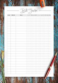 Remembering bill due dates is easy with a system for noting what needs to be paid and whether you've done with these free printable bill calendars. Download Printable Square Grid Monthly Bill Tracker Pdf