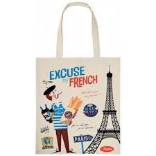 Sac Shopping Excuse My French Frenchtouch Ideecadeau Ideescadeaux Paris Cadeauxfrance Cadeauxparis Parisgifts Frenchg Cadeaux Vintage Sac Sac Shopping