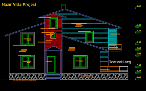 Dosya içerisinde bodrum kat, zemin kat ve normal kattan oluşan. 2 Katli Villa Projesi Ucretsiz Dwg Indir Tcetveli Org