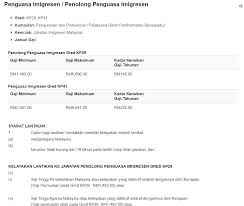 Sebenartnya dari hampir 11,000 pegawai dan kakitangan imigresen hanya 75% sahaja terdiri dari. Jawatan Kosong Terkini Di Jabatan Imigresen Malaysia Jim Appkerja Malaysia