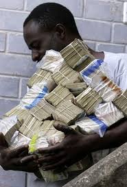Black Man With Money Funny Picture
