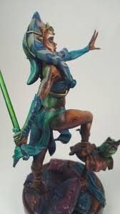 I sculpted Ahsoka Tano, outfit from S4E12 (polymer clay and oils) :  r clonewars