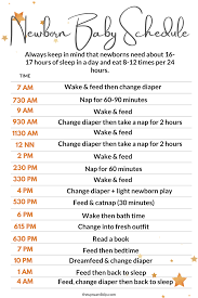 Newborn Baby Routine Free Sample Baby Schedule Baby Facts Baby Routine Baby Schedule