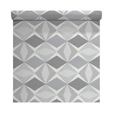 Papier Peint Vinyle Sur Intisse Losange Gris Castorama Papier Peint Vinyle Papier Peint Castorama