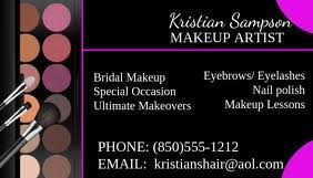 Full color cmyk print process. 350 Makeup Business Card Customizable Design Templates Postermywall