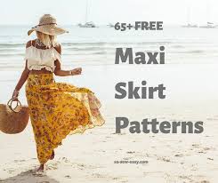 Buttons and pockets on the front of the skirt gives it a fun yet polished look. 65 Free Maxi Skirt Patterns Fun Easy To Sew So Sew Easy