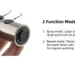 Pull Out Sink Sprayer Head Replacement 2 Function Kitchen ...