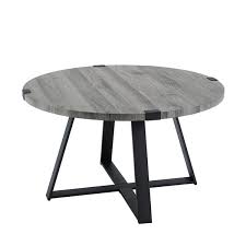 #44520, see more inspiration at decoratorist.com. Walker Edison Rustic Round Coffee Table Slate Grey Lwf30mwctsg Rona