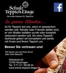 Die richard schulz unternehmensgruppe steht seit über hundert jahren für tiefbau auf höchstem niveau. Morgen Im Gea Reutlingen Schulz Teppich Etage