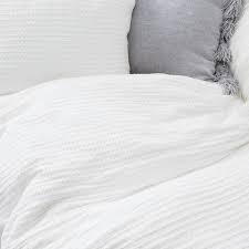 White Waffle Duvet Cover And Sham Set In 2020 Duvet Covers White Duvet Covers Duvet