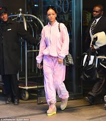 Rihanna Rocks Velour Sean John Tracksuit After Tv Appearance In New York Daily Mail Online