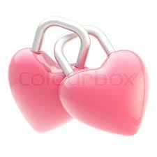 Two Linked Pink Heart Shaped Glossy Stock Image Colourbox Pink heart shaped small fresh wedding business card. two linked pink heart shaped glossy
