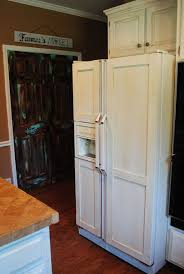 Amazing Grays Diy Paneled Refrigerator Refrigerator Makeover Fridge Makeover Paint Refrigerator