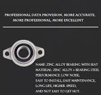 Pillow Block，Bearings 2 PCS/LOT Bearing Housing Zinc Alloy Seated Seat  External Spherical Surfaced Diamond-shaped Screw Support ...