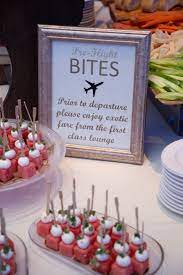 Pre Flight Bites Travel Theme Bridal Shower Travel Bridal Showers Travel Theme Wedding